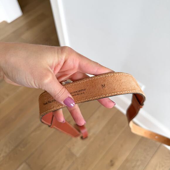 Vintage Anne Klein Leather Classic Adjustable Buckle Belt Brown M main image 4